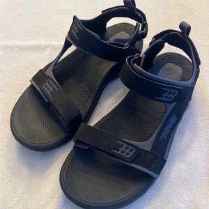 Teva Minam Sport Sandals Black Waterproof Hook & Loop Adjustable Hiking Mens 10